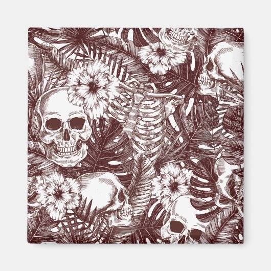 ジャングルスカル磁石 マグネット (正面)