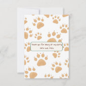 ジャングルスタイルの子供の誕生日 サンキューカード (正面)