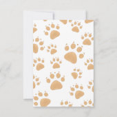 ジャングルスタイルの子供の誕生日 サンキューカード (裏面)