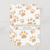 ジャングルスタイルの子供の誕生日 サンキューカード (正面/裏面)