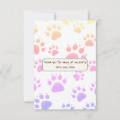 ジャングルスタイルの子供の誕生日 サンキューカード (正面)