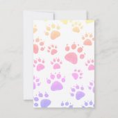 ジャングルスタイルの子供の誕生日 サンキューカード (裏面)