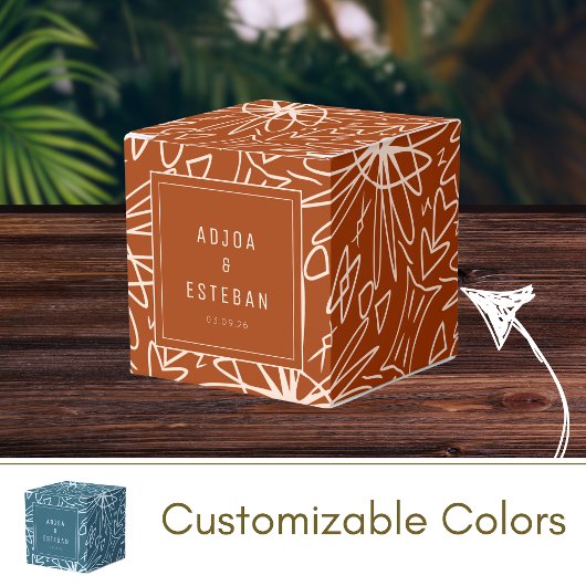 ジャングルスタイルアフリカの部族パターン フェイバーボックス