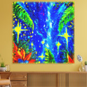 ジャングルスター絵画ズの。買今 キャンバスプリント (インサイチュ (リビング))