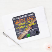 ジャングルスティックスレモングアバ線香入れ スクエアシール (封筒)