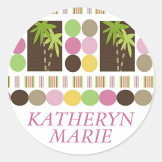 ジャングルステッカーの女王 ラウンドシール