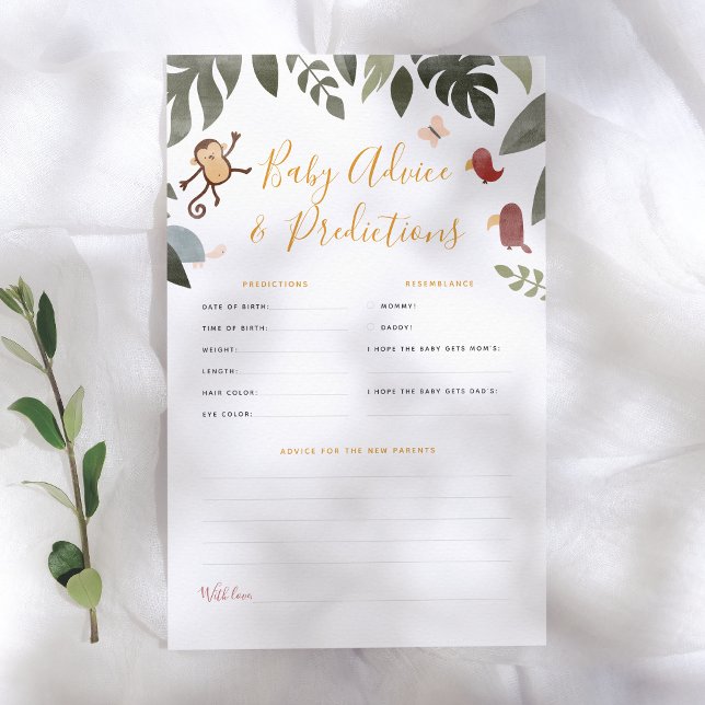 ジャングルストーリーブックベビーの予測とアドバイスゲーム (クリエイターアップロード済み)