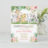 ジャングルスリーガールバースデーパーティー 招待状 (スタンド正面)