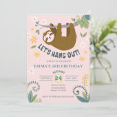 ジャングルスロッつるシュピンク誕生日 招待状 (スタンド正面)