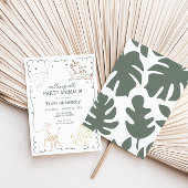 ジャングルズーサファリアニマルズ誕生日 招待状