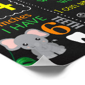 ジャングルズーサファリアニマルワイルドワン誕生日 ポスター (角)