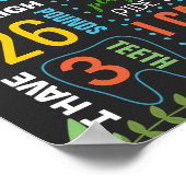 ジャングルズーワイルドアニマルズ誕生日黒板 ポスター (角)