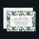 ジャングルゼブラゾウGiraffe Safari動物 セーブザデート<br><div class="desc">この可愛モダンい柄は動物愛好家に最適。白いイラストレーションの上にシマウマ、ゾウ、キリンなどの手描きサファリ葉アの動物のが並んでシンプルいる。配色には、森林緑、鮮やかな緑、灰色、茶色、黄色、黒、白が含まれる。それはトレンディーとおもしろいのパターンだ。ラ楽しむ・フェムのアーティスト、レイチェル・マテーニーが描いた手描きイラストレーションパターン。***重要なデザイン注：一致する製品要求、色変更、配置変更、その他の変更要求などのカスタムデザイン要求についてクリックは、「MESSAGE」ボタンをクリックするか、設計者に直接lafemme.art@gmail.com宛てに電子メールを送信してください。あなたは彼女に完全なデザインと新しい要求をカスタム電子メールで送ることができる。</div>