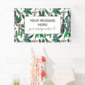 ジャングルゼブラゾウGiraffe Safari動物 横断幕 (インサイチュ)