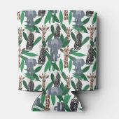 ジャングルゼブラゾウGiraffe Safari動物 缶クーラー (裏面)