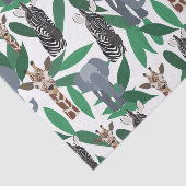 ジャングルゼブラゾウGiraffe Safari動物 薄葉紙 (詳細)