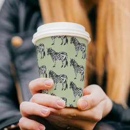 ジャングルゼブラワイルドパターン 紙コップ