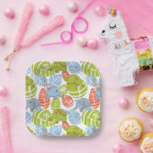 ジャングルゾウカラフルズ ペーパープレート (パーティー)