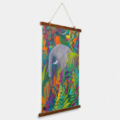 ジャングルゾウ 吊り下げ型タペストリー (傾斜あり)