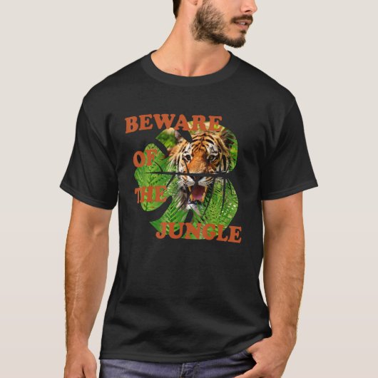ジャングルタイガーに気を付ける Tシャツ (正面)