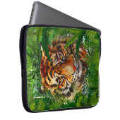 ジャングルタイガーカラフルスケッチ | Tigerノートパソコンケース ラップトップスリーブ (正面右)