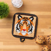 ジャングルタイガーキルト 鍋敷き (トップダウン)