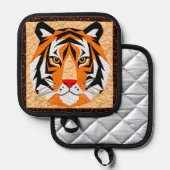 ジャングルタイガーキルト 鍋敷き (正面/裏面)