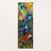 ジャングルタイガーサンベアインディアンローラバード ヨガマット (裏面)