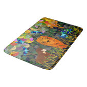 ジャングルタイガーサンベアーピーコックモンキーインディアンローラー バスマット (アングル)