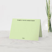 ジャングルタイガーハッピーグラルデイ誕生日 カード (裏面)