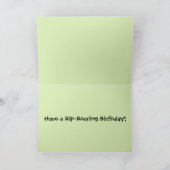 ジャングルタイガーハッピーグラルデイ誕生日 カード (内部)