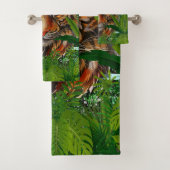 ジャングルタイガーバスタオルセット カラフル| Tiger Art バスタオルセット (インサイチュ)