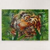 ジャングルタイガーパズル | Tigerカラフルパズル ジグソーパズル (横)