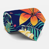 ジャングルタイガーフローラカスタムパターン ネクタイ (ロール)