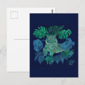 ジャングルタイガーブルー ポストカード (正面/裏面)