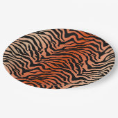 ジャングルタイガープリント ペーパープレート (アングル)
