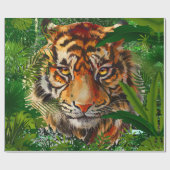 ジャングルタイガーラッピング紙 |カラフルスケッチ ラッピングペーパー (フラット)