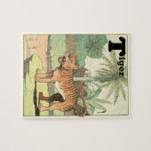 ジャングルタイガー動物アルファベット ジグソーパズル (横)