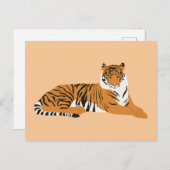 ジャングルタイガー動物 シーズンポストカード (正面/裏面)