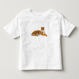 ジャングルタイガー動物 トドラーTシャツ