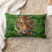 ジャングルタイガー枕 |トラカラフルンバー枕 ランバークッション (ブランケット)