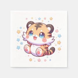 ジャングルタイガー赤ちゃんシャワー スタンダードカクテルナプキン