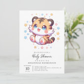 ジャングルタイガー赤ちゃんシャワー 招待状 (スタンド正面)