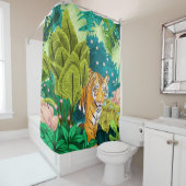ジャングルタイガー シャワーカーテン (インサイチュ)