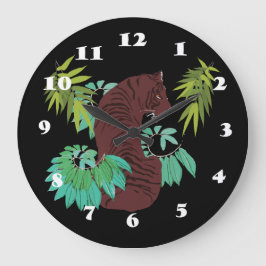 ジャングルタイガー ラージ壁時計