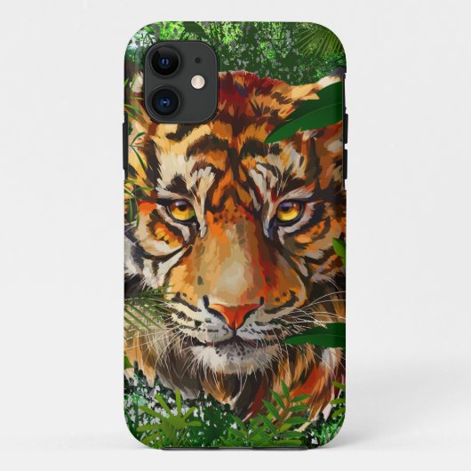 ジャングルタイガーiPhoneケース | カラフルTiger iPhone Case-Mate iPhoneケース (裏面)