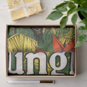 ジャングルタルザン&ブラックヴィンテージ漫画デクページ 薄葉紙 (ギフト)