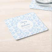 ジャングルチノ名門私立校風のイセリートイレ スクエアペーパーコースター (アングル)