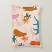 ジャングルチーテファンキーー:熱帯パターン。 アクセントクッション (正面(垂直))