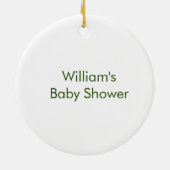 ジャングルツリー模様陶磁器付き野生動物 セラミックオーナメント (裏面)